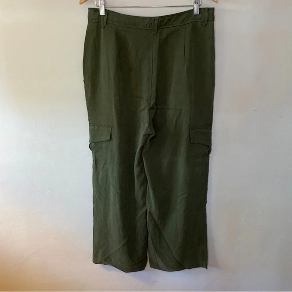 Reformation Jackson Cargo Pant Fern Green Size 10 NWOT - Picture 3 of 7